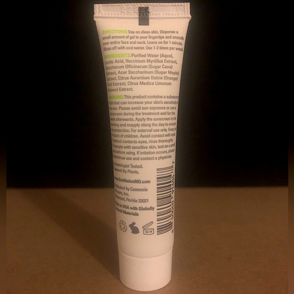 COPY - GOLDFADEN MD Fresh A Peel Face Mask. Luxury, Delicate, Quick, Lightweight - Picture 4 of 4